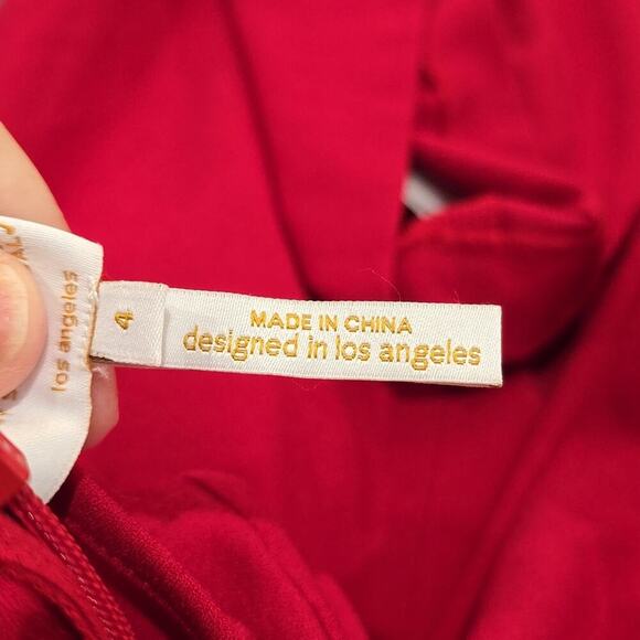 Laundry NWT by Shelli Segal Ruffle Keyhole Mini Dress Red Size 4 - Picture 11 of 11